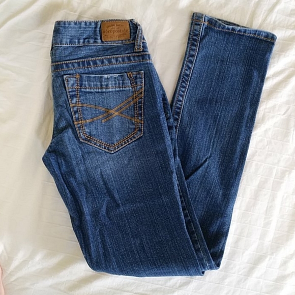 Aeropostale Bayla Skinny Distressed Jeans 3/4 J - Picture 4 of 15